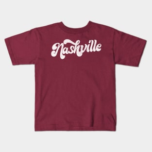 Nashville  // Retro Typography Design Kids T-Shirt